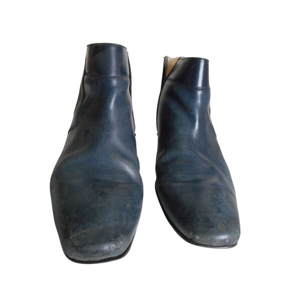 Giorgio Brutini Men’s Dumont Boot BLUE Size 8 M 155482 Genuine Leather side Zip - Picture 1 of 12